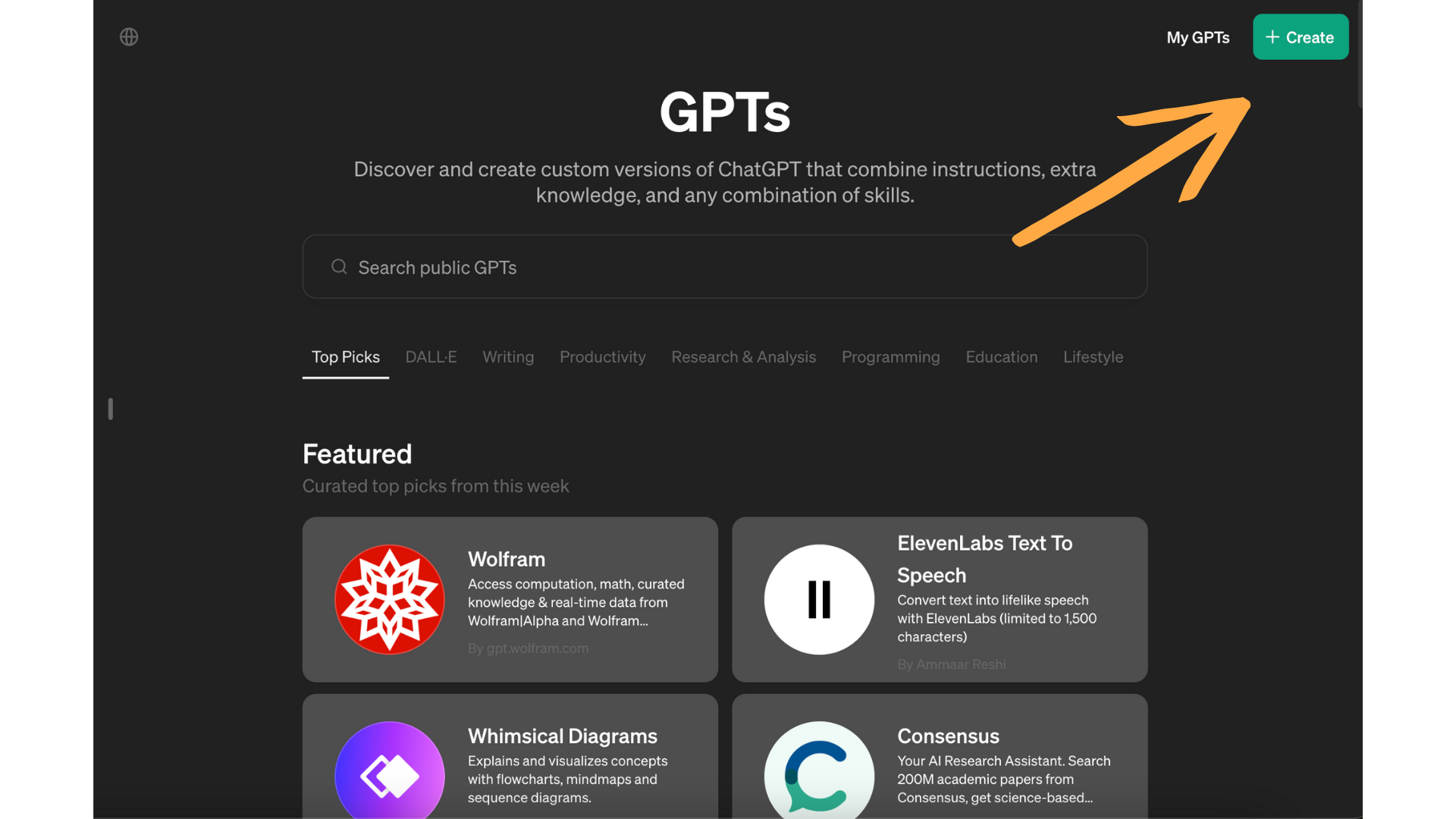 create gpt